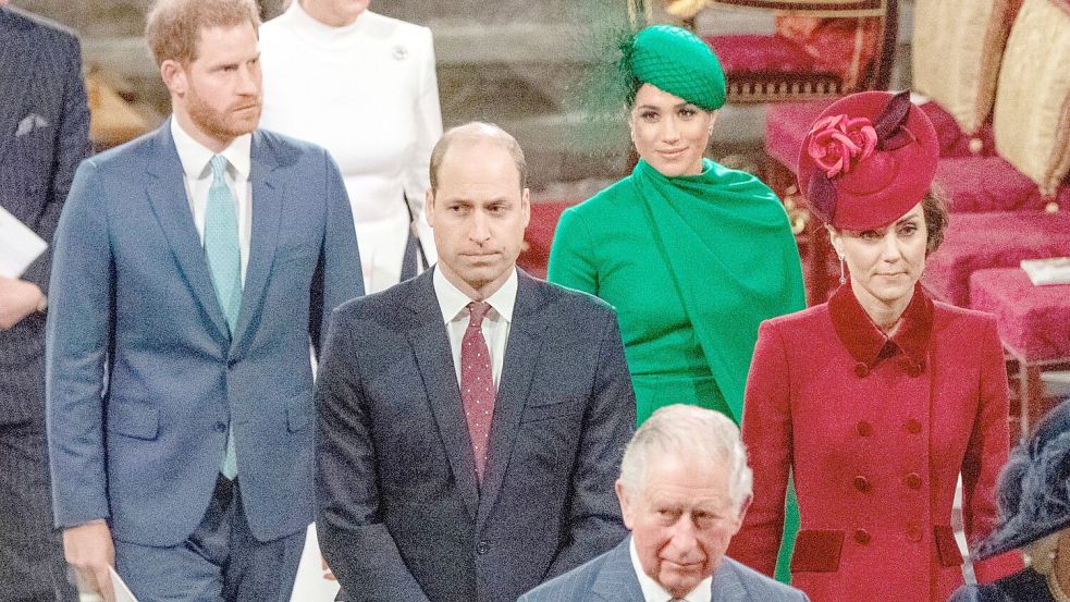 Harry und Meghan hatten sich vor Jahren von der Royal Family losgesagt. (Archivbild) Foto: Phil Harris/AP/dpa