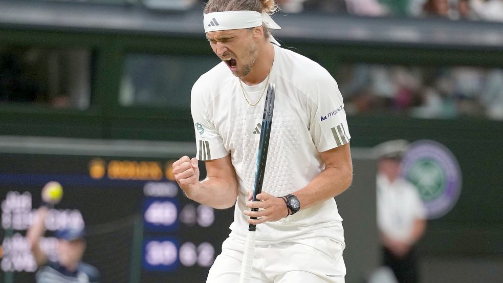 Alexander Zverev möchte erstmals ins Viertelfinale von Wimbledon. Foto: Kirsty Wigglesworth