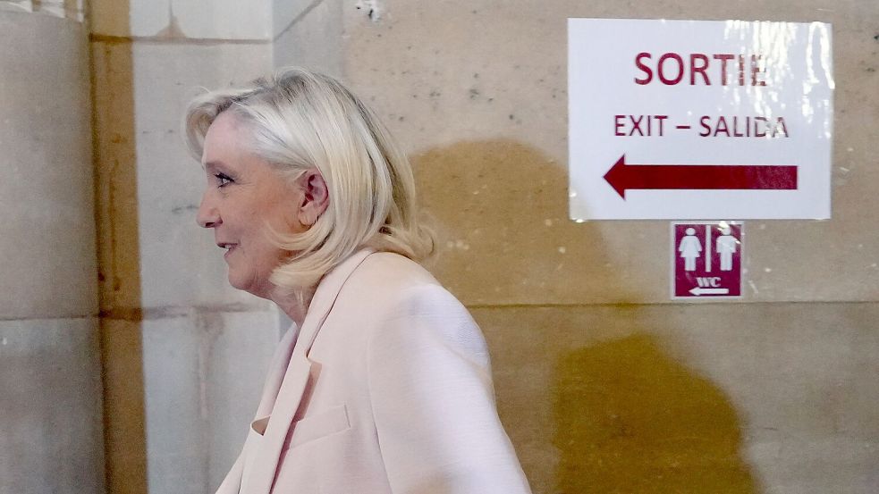 Für Le Pen ist das Urteil eine Niederlage, auch wenn es für sie schlimmer hätte kommen können. Foto: Aurelien Morissard