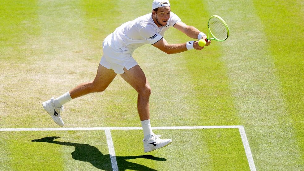 Jan-Lennard Struff begeisterte mit seiner Erfolgsserie in London. Foto: Ben Whitley