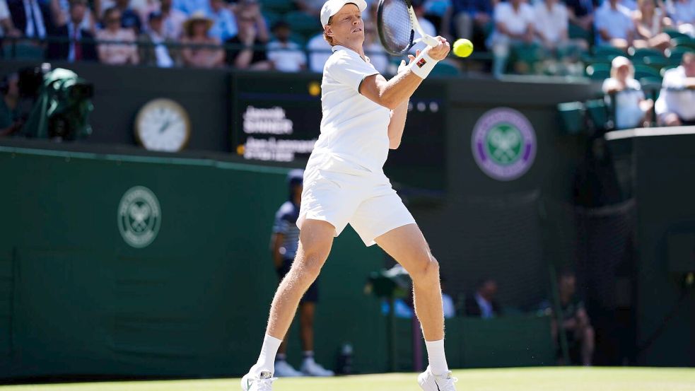 Jannik Sinner zeigte gegen Jan-Lennard Struff nicht immer seine Topform, geriet aber nicht in Gefahr. Foto: John Walton