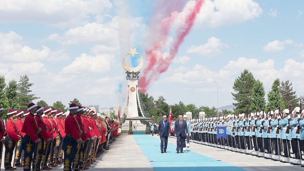 Erdogan bereitet Trump einen pompösen Empfang. Foto: Alex Brandon