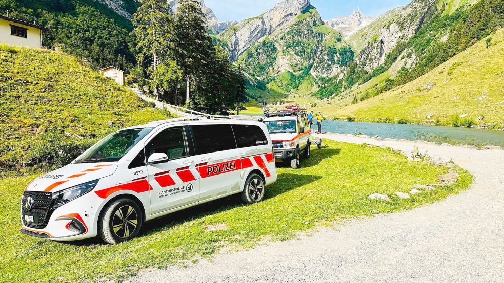 Ein 19-jähriger Deutscher ist beim Baden in einem Schweizer Bergsee ums Leben gekommen. Foto: -/Kantonspolizei Appenzell Inner