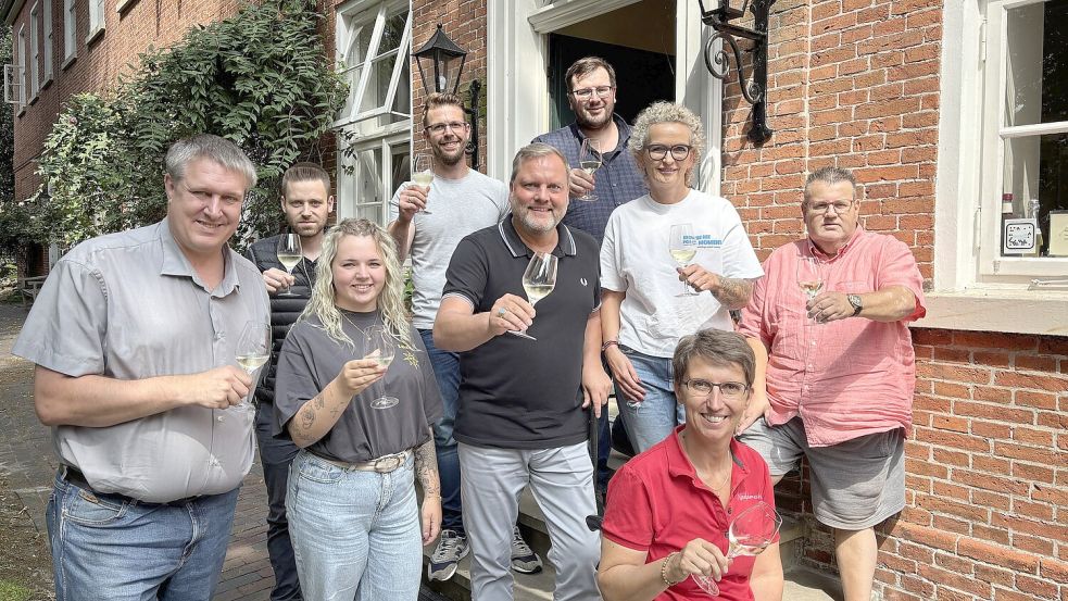 Die Veranstalter vom Kaufmännischen Verein freuen sich zusammen mit den Beschickern auf das diesjährige Wein- und Gourmetfest. Foto: Karin Böhmer