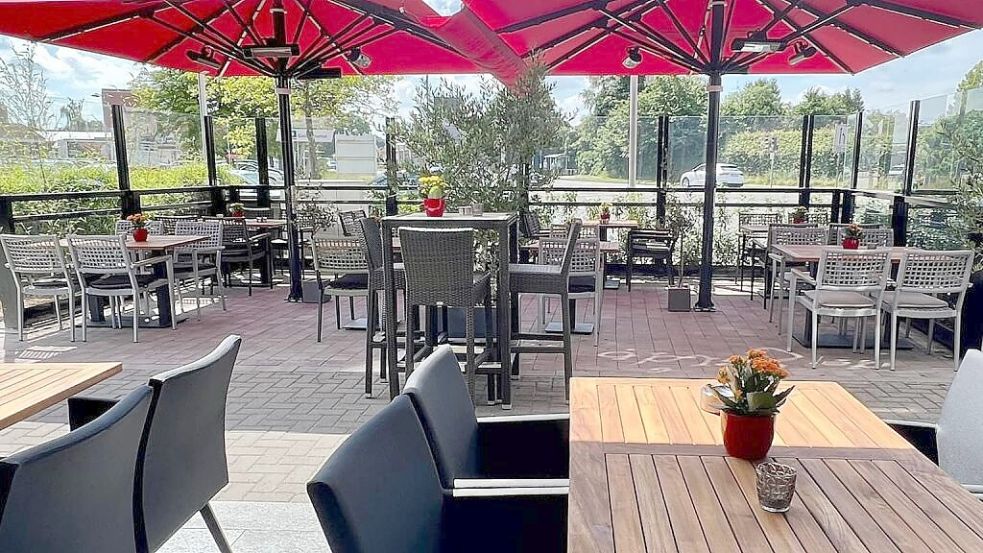 Die Sonnenterrasse des „da Sergio“ lädt zum Speisen und Genießen im Freien ein. Zur Mittagszeit oder an lauschigen Abenden. Foto: Privat