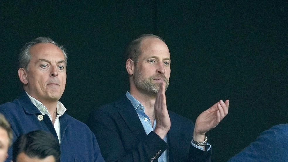 Prinz William würdigt das englische Nationalteam. Foto: Martin Rickett
