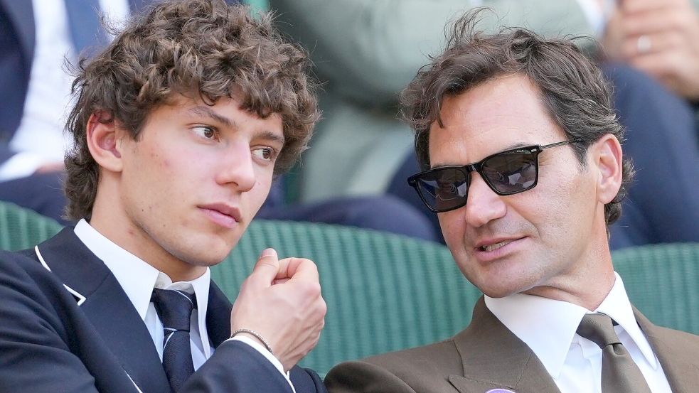 Antonelli unterhielt sich in Wimbledon angeregt mit Roger Federer. (Archivbild) Foto: Kirsty Wigglesworth