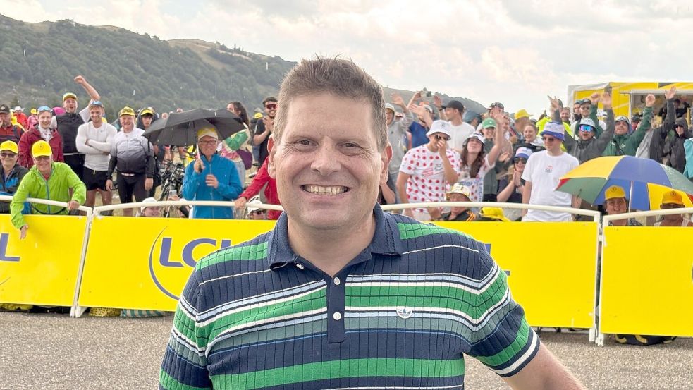 Jan Ullrich war als Zaungast bei der Tour dabei. Foto: Felix Schröder/dpa