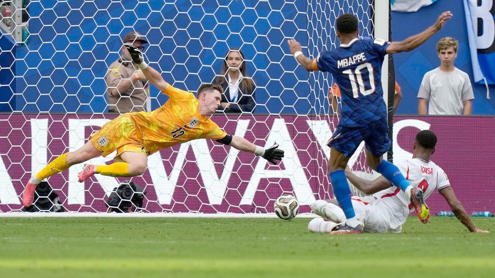 Kylian Mbappé schoss seine WM-Tore 21 und 22. Foto: Lynne Sladky
