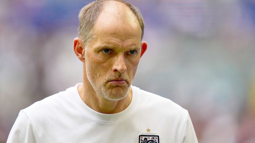 Gegen England-Trainer Thomas Tuchel gab es Buhrufe. Foto: Rebecca Blackwell