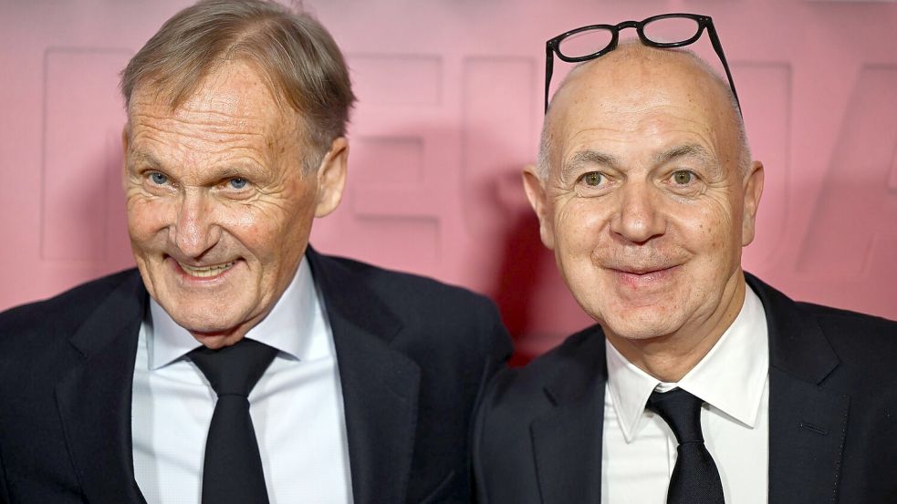 Die DFB-Funktionäre Neuendorf (r) und Watzke setzten sofort auf Klopp als neuen Bundestrainer. (Archivbild). Foto: Florian Wiegand