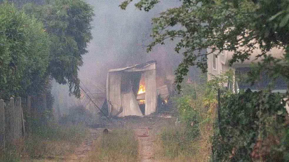 Dutzende Gebäude wurden ein Raub der Flammen. Foto: Caroline Blumberg