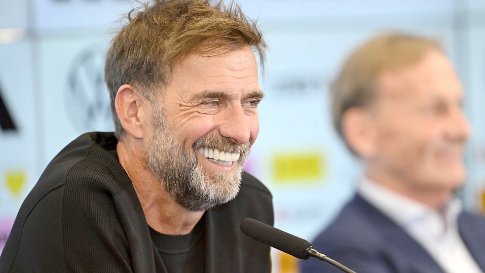 Jürgen Klopp ist als neuer Bundestrainer vorgestellt worden. Foto: Florian Wiegand/dpa