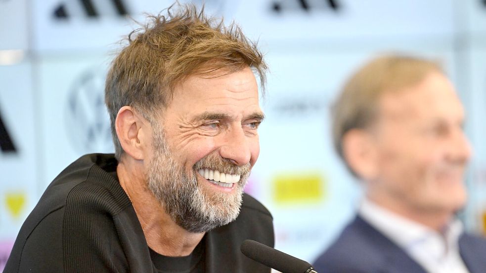 Voller Energie und Optimismus bei seiner Vorstellung: Jürgen Klopp. Foto: Florian Wiegand/dpa