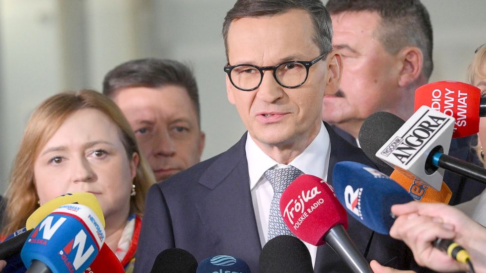 Polens Ex-Regierungschef Mateusz Morawiecki verlässt mit einer Gruppe von Abgeordneten die PiS. Foto: Radek Pietruszka