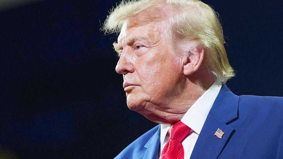 US-Präsident Donald Trump kritisiert die Google-Rekordstrafe hart. Foto: dpa/Julia Demaree Nikhinson