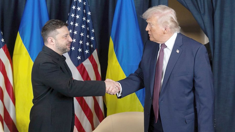 US-Präsident Trump erwartet Regierungskreisen zufolge den ukrainischen Präsidenten Selenskyj zu einem neuen Treffen in Washington. (Archivfoto) Foto: Ukraine Presidency/Ukrainian Pre