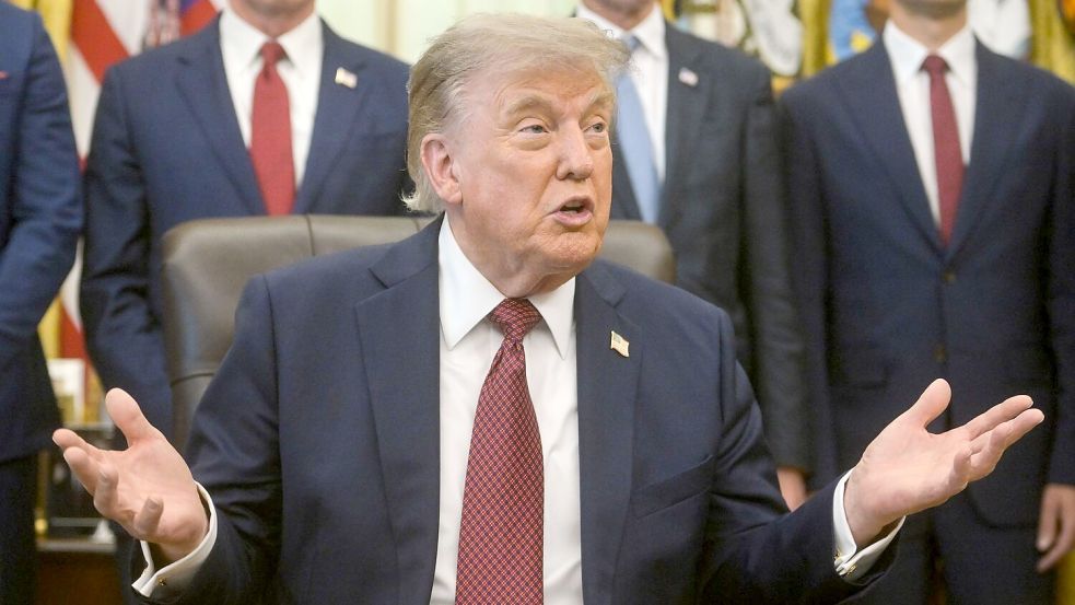 Trump äußerte sich über James und Jordan. Foto: Rod Lamkey
