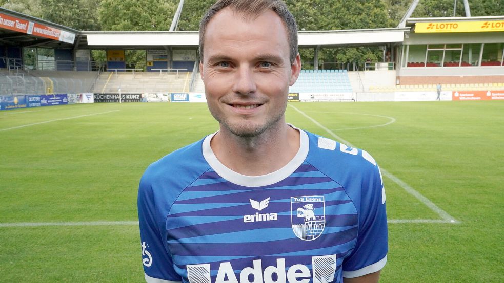 Manuel Meints erzielte zwei Tore am ersten Spieltag für Aufsteiger TuS Esens II. Sie reichten zu einem Punkt gegen Visquard. Archivfoto: Steenhoff