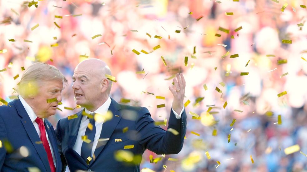 FIFA-Präsident Gianni Infantino pflegt ein enges Verhältnis zu Präsident Donald Trump. (Archivbild) Foto: Jacquelyn Martin