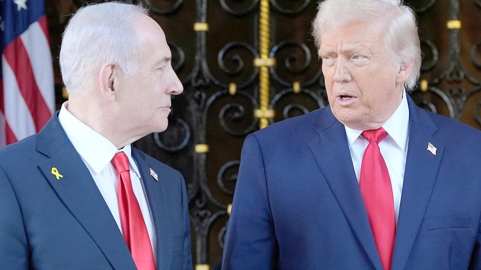 Netanjahu und Trump verbindet eine Partnerschaft im Iran-Krieg mit Spannungen. (Archivbild) Foto: Alex Brandon/AP/dpa