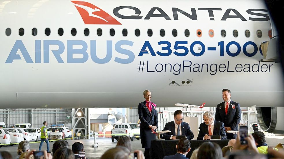 Schon 2022 kündigte Qantas mit „Project Sunrise“ die längsten Nonstop-Flüge der Welt an. (Archivbild) Foto: Bianca De Marchi