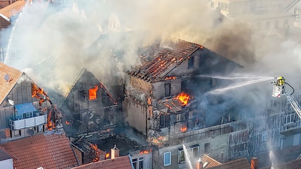 Das Feuer breitete sich sehr schnell aus. Foto: --