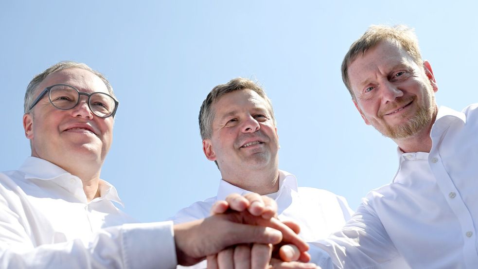 Die drei Ost-Ministerpräsidenten der CDU rebellieren gegen einen wichtigen Baustein der geplanten Rentenreform. Foto: Hendrik Schmidt