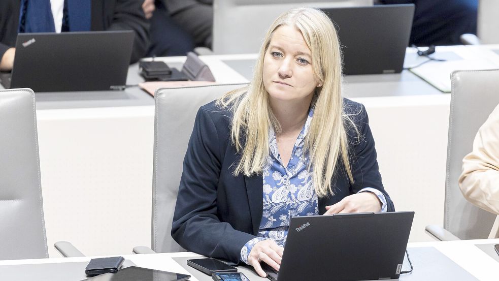Die niedersächsische Justizministerin Kathrin Wahlmann (SPD). Foto: dpa/ Michael Matthey
