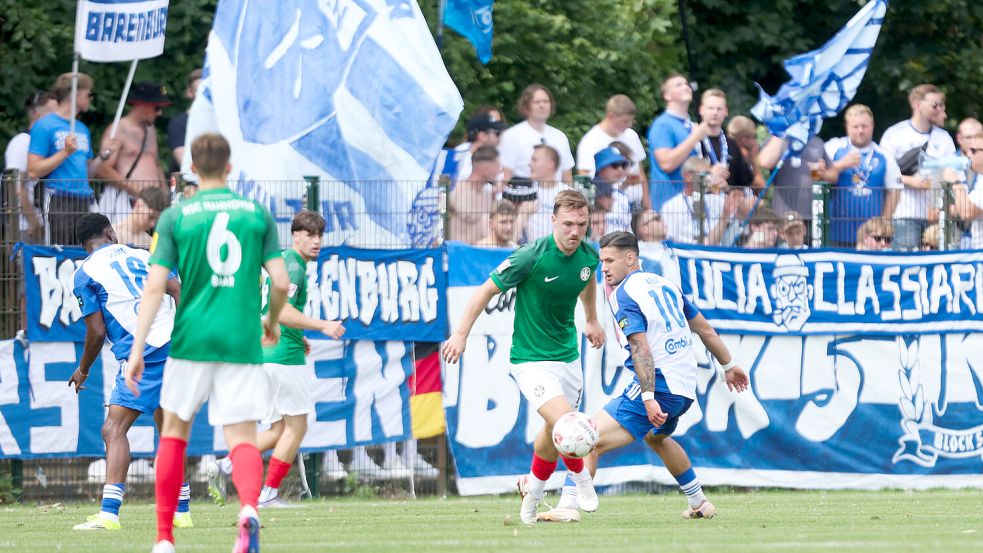 Kickers Emden ist in Hannover in die neue Regionalliga-Saison gestartet. Foto: Jens Doden/Emden