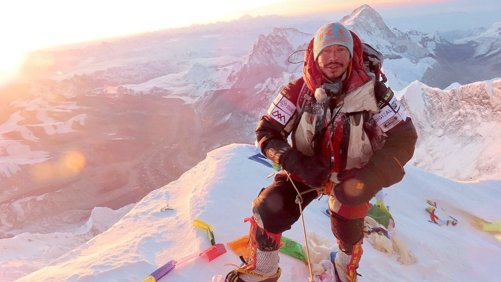 Purja auf dem Gipfel des Everest. (Archivbild) Foto: Nirmal Purja