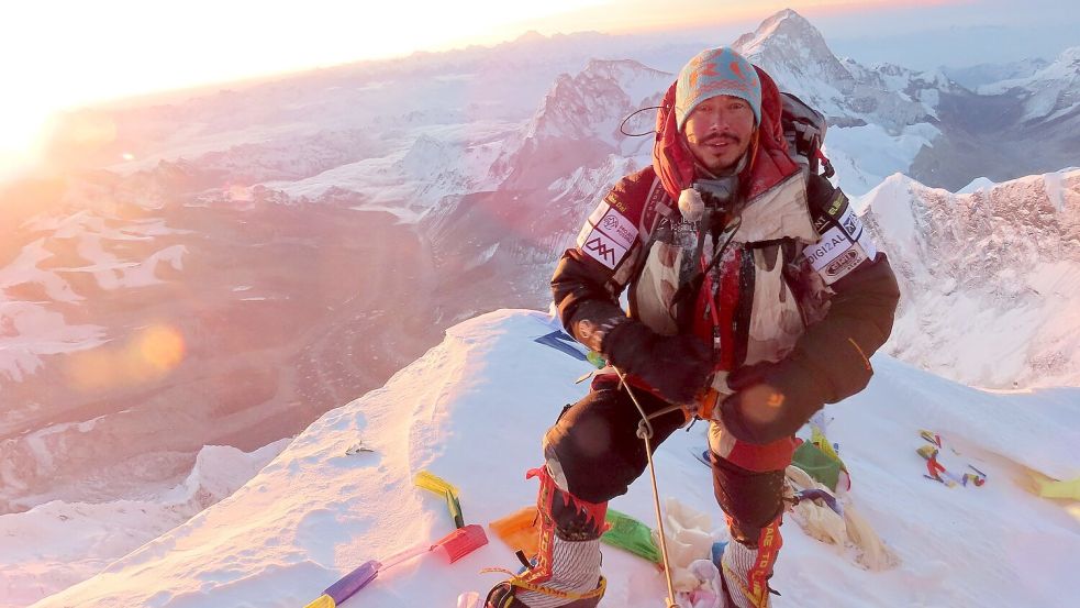Purja auf dem Gipfel des Everest. (Archivbild) Foto: Nirmal Purja