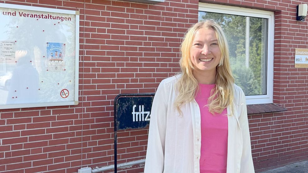 Jessica Remmers ist seit fast einem Jahr Jugendpflegerin in Moordorf. Foto: Holger Janssen