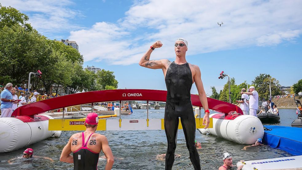 Florian Wellbrock hatte Grund zur Freude. Foto: Aurelien Morissard
