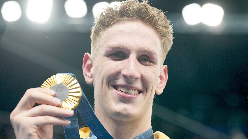 Darf sich Lukas Märtens in Paris wieder über Gold freuen? (Archivbild) Foto: Michael Kappeler