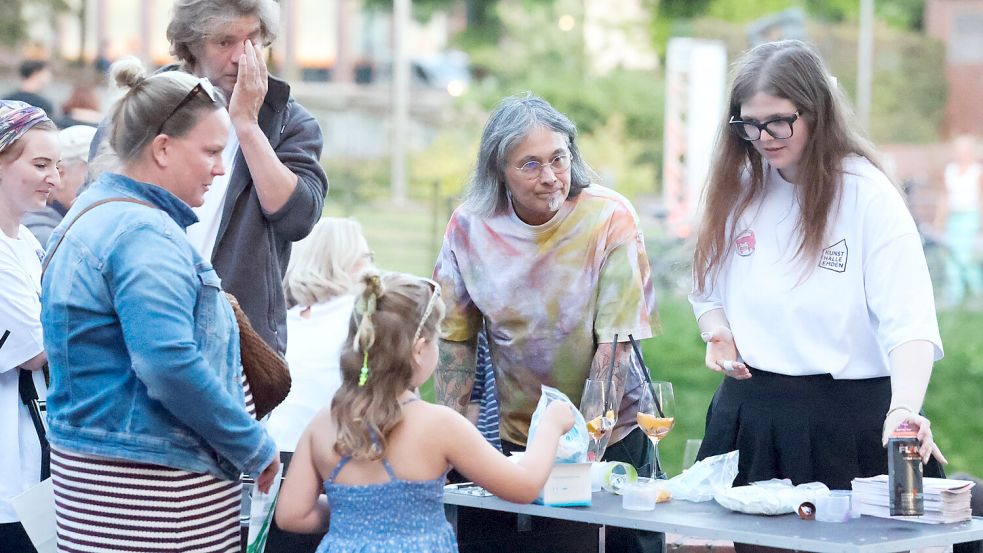 An der Kunsthalle gab es auch Mitmachangebote. Foto: Jens Doden