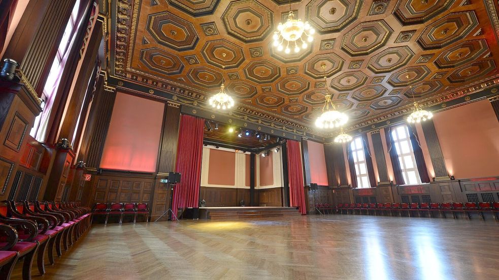 Blick in den Meistersaal, der als Hansa Studio 2 im Sommer 1977 Ort der Aufnahme von „Heroes“ war. (Archivbild) Foto: Jens Kalaene