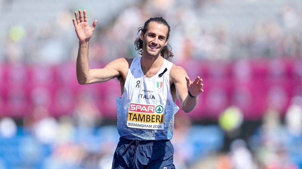 Titelverteidiger Gianmarco Tamberi schaffte es ins Hochsprung-Finale. Foto: Sven Hoppe