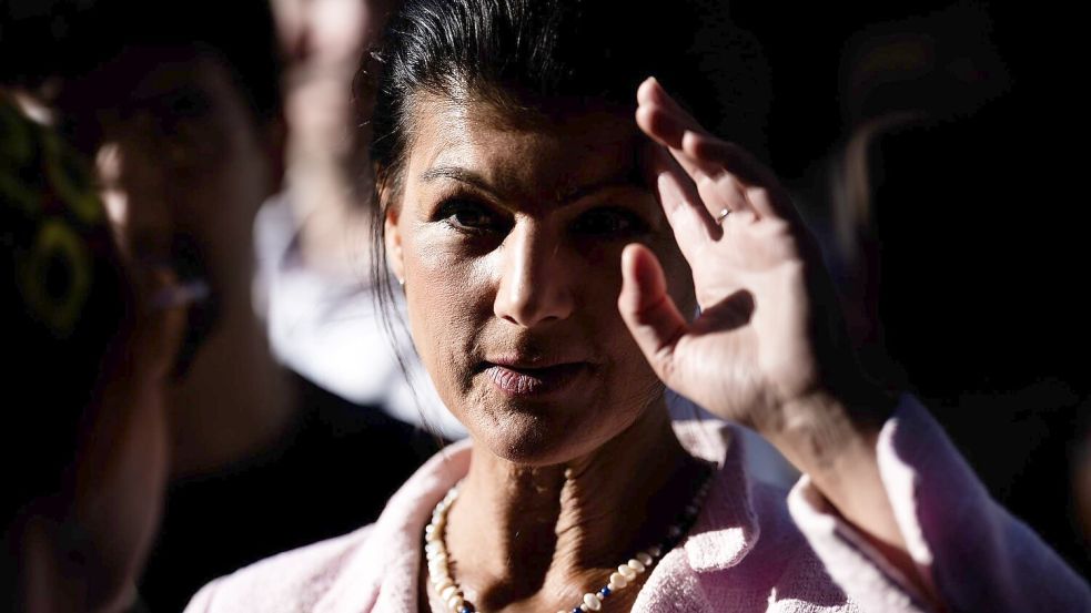 BSW-Gründerin Sahra Wagenknecht hofft auf den Sprung ihrer Partei in den Magdeburger Landtag. (Archivbild) Foto: Christoph Soeder/dpa