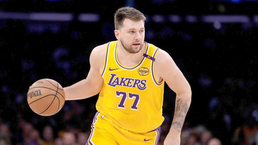 Bekommt einen neuen Boss: Lakers-Star Luka Doncic. (Archivbild) Foto: Eric Thayer/AP/dpa
