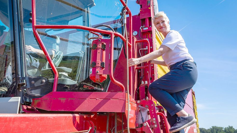 Schwesig gibt sich auf ihrer Wahlkampftour als Garant für Stabilität und Demokratie gegen die AfD - und verärgert damit auch andere politische Parteien. Foto: Jens Büttner