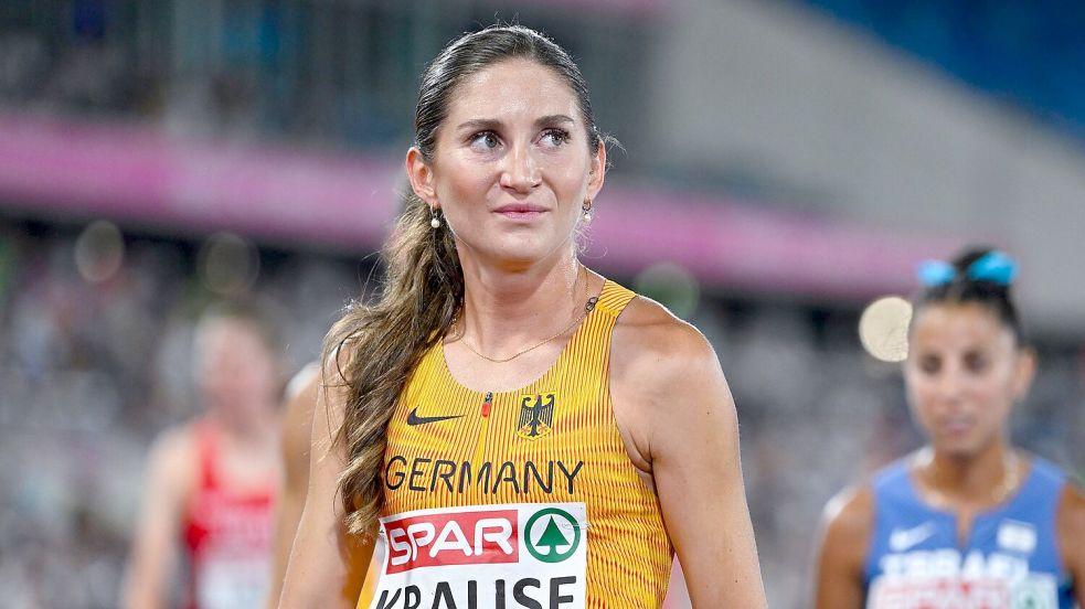 Gesa Krause gewann zum dritten Mal EM-Gold über 3.000 Meter Hindernis. Foto: Sven Hoppe