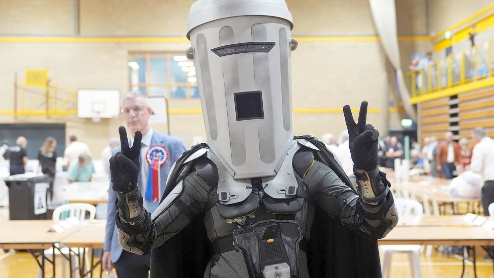 Quatschkandidaten wie Count Binface haben in Großbritannien Tradition. Foto: Joe Giddens