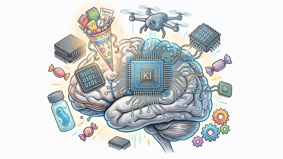 Die KI-Revolution verändert auch die Welt der Bildung. Foto: Gemini/KI-generiert/thl