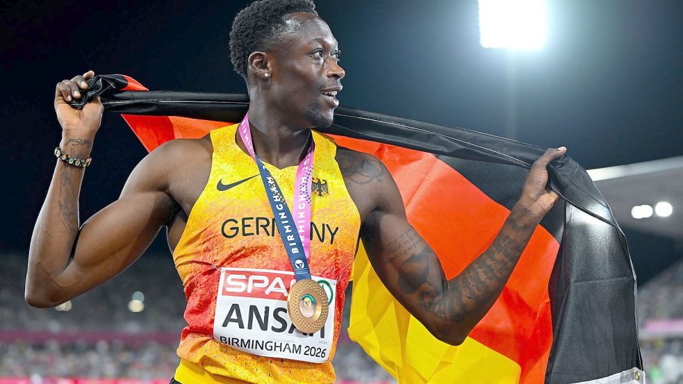 Owen Ansah krönte sich zum 200-Meter-Europameister. Foto: Sven Hoppe