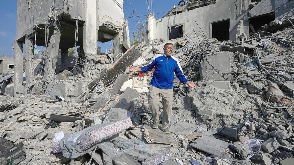 Der blutige Schlagabtausch zwischen Israel und der Hisbollah-Miliz geht weiter: Häuser in den Außenbezirken der Städte Ansar sowie Deir al-Sahrani wurden getroffen. Foto: Mohammed Zaatari