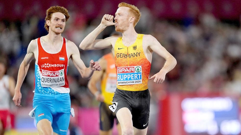 Frederik Ruppert ist Europameister über 3.000 Meter Hindernis. Foto: Mike Egerton
