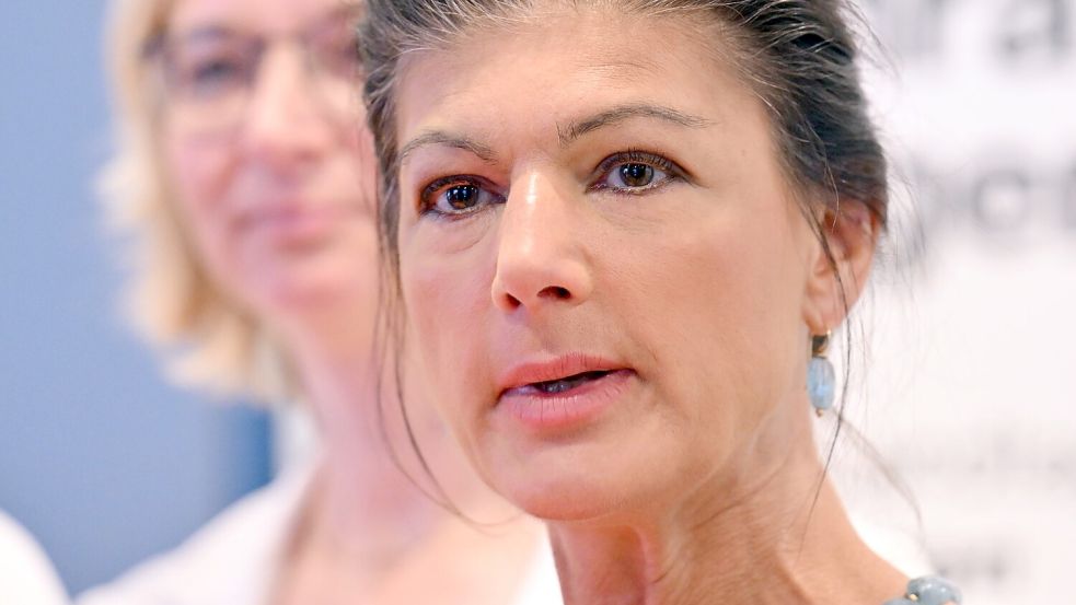 Parteigründerin Sahra Wagenknecht liegt mit dem BSW in Thüringen über Kreuz. (Archivfoto) Foto: Martin Schutt