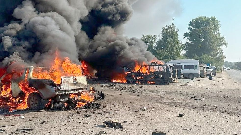 Bei russischen Angriffen auf die grenznahe Region Charkiw gibt es immer wieder viele zivile Opfer. Foto: Uncredited