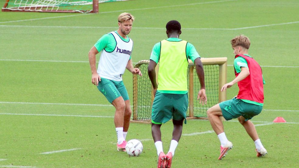 Wieder für Werder am Ball: Niclas Füllkrug. Foto: Kai Moorschlatt